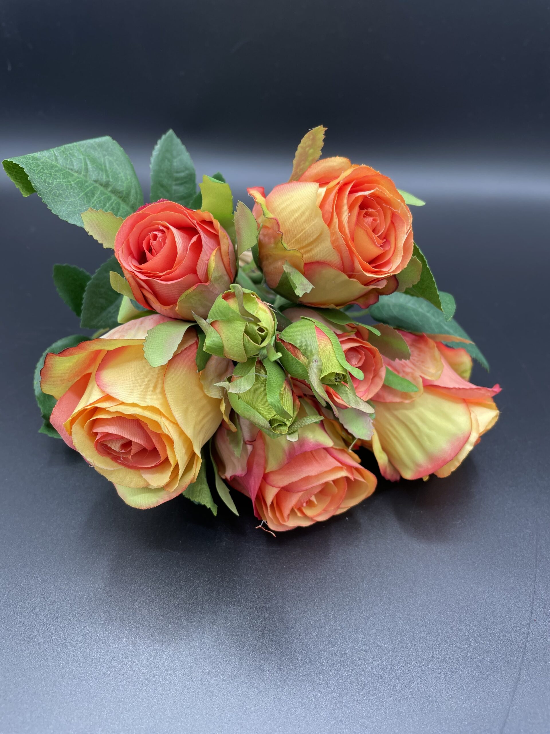 Mazzo fiori rosa corallo