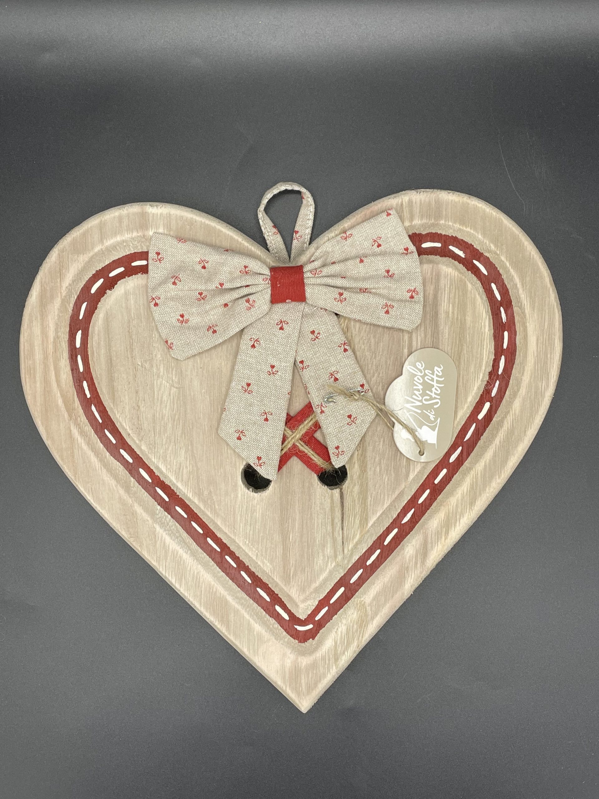 Cuore fuoriporta beige