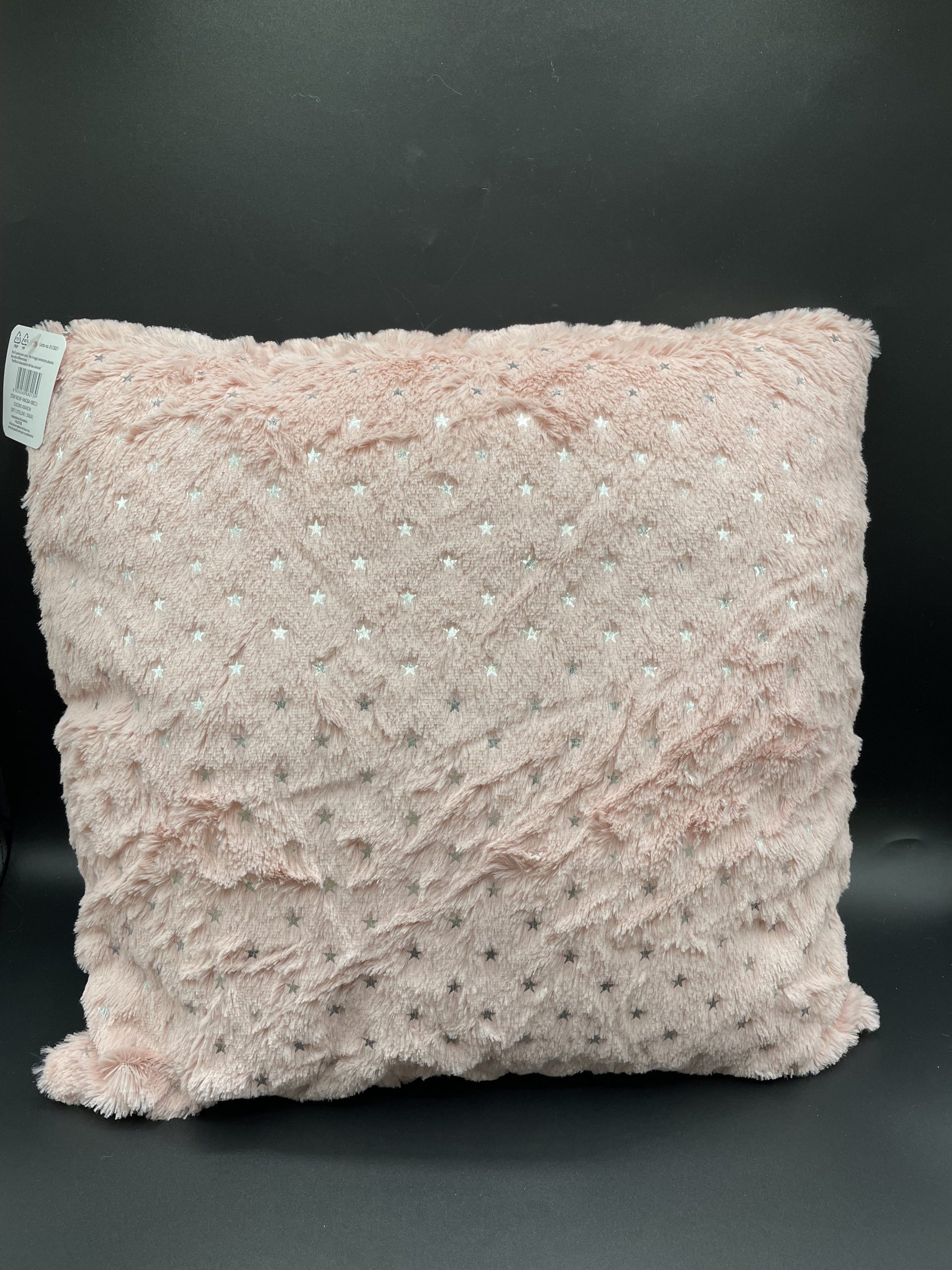 Cuscino rosa con stelline