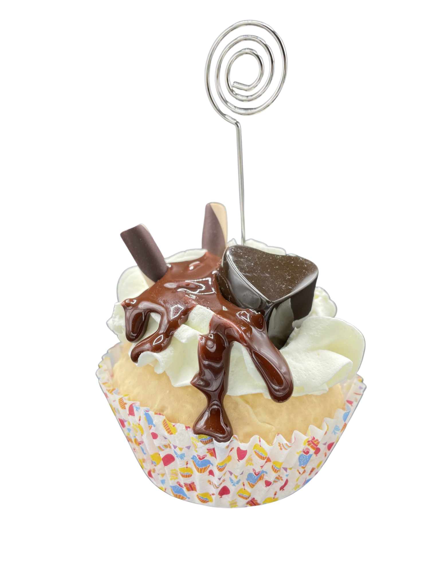 Cupcake cuore con reggicartellino