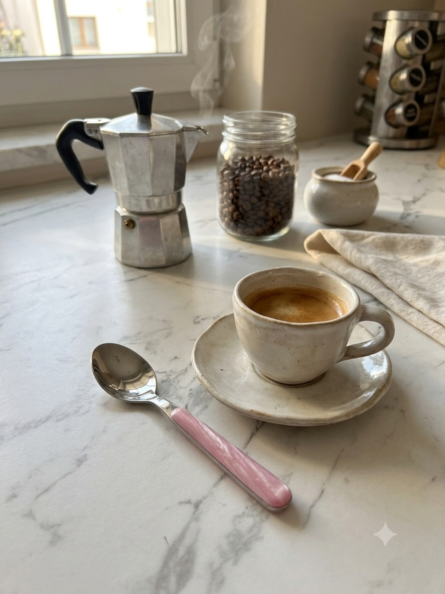 img_9384 Cucchiaio caffè abate rosa - immagine 1