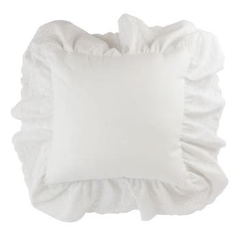 cuscino bianco romantic linen