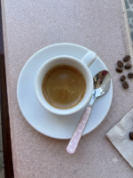 Cucchiaio caffè cuoricini rosa