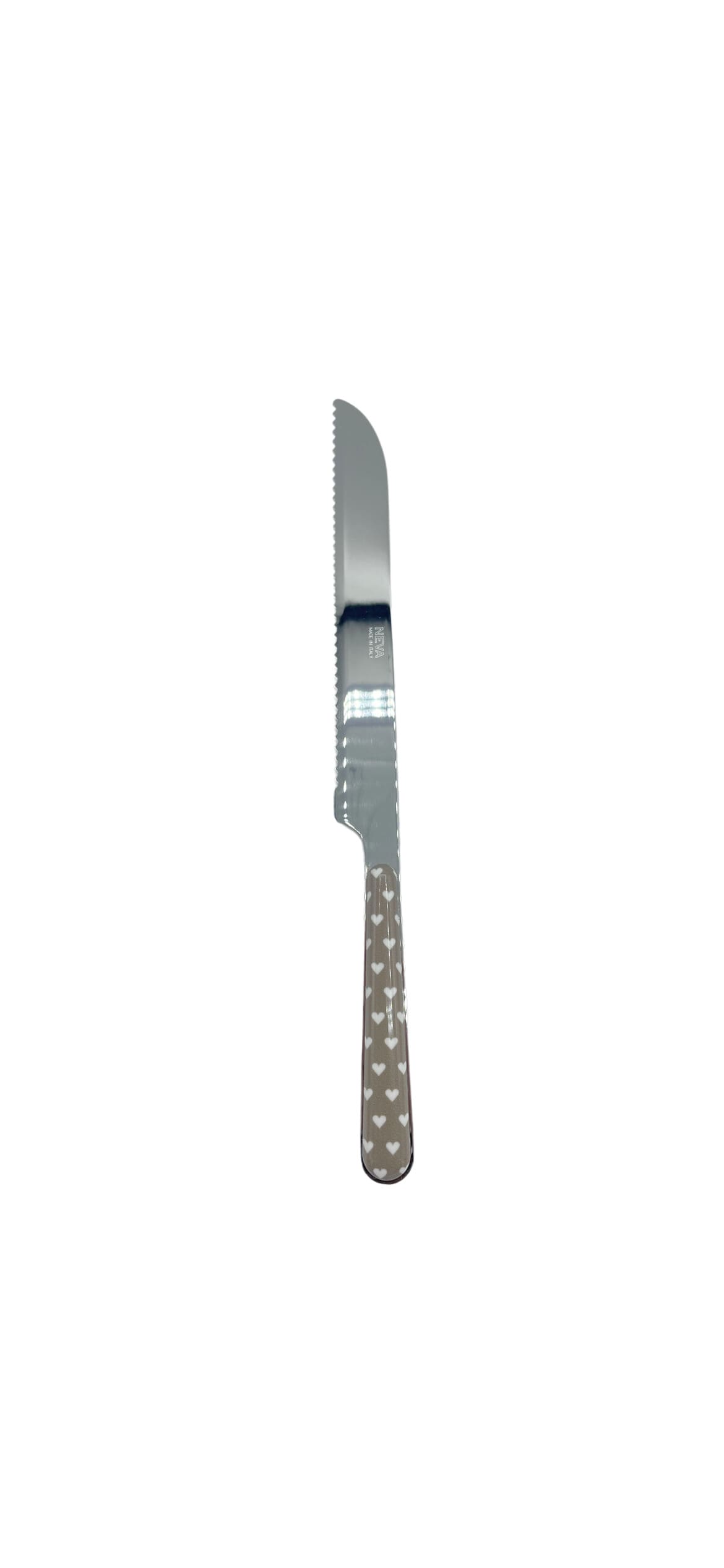 Coltello baguette cuoricini tortora