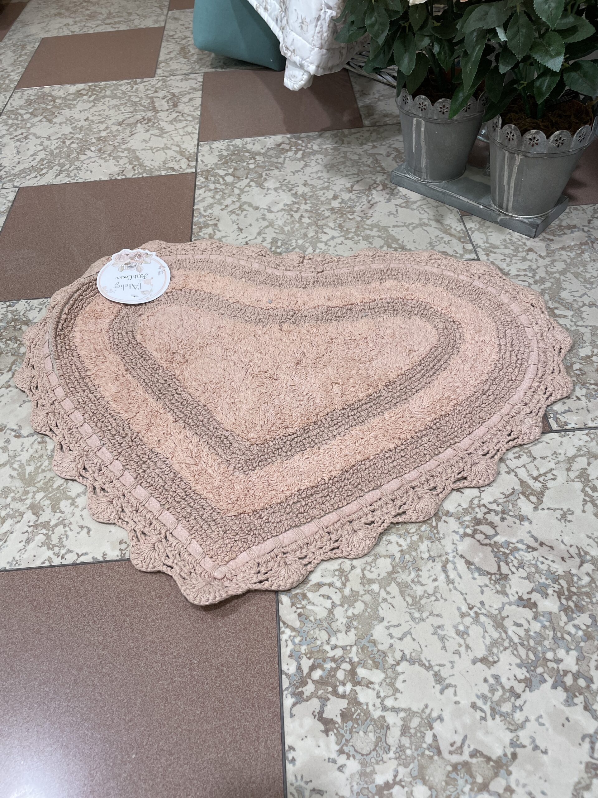 tappeto cuore rosa