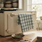 Strofinaccio quadrettoni dusty green