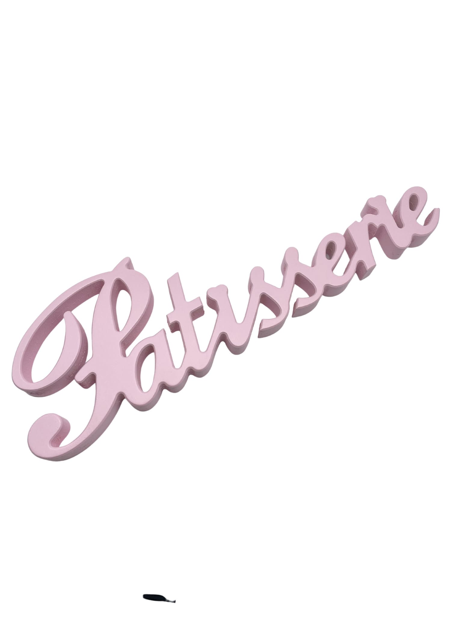 scritta patisserie rosa