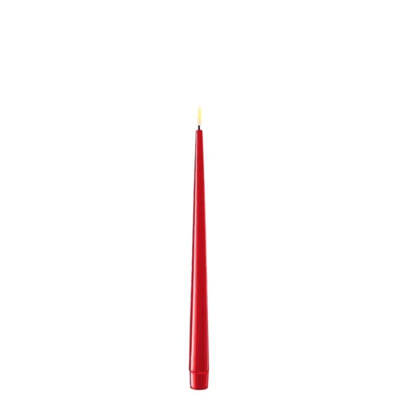 coppia candele rosso