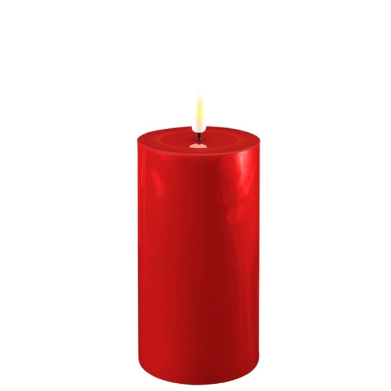 candela led rosso 15 cm