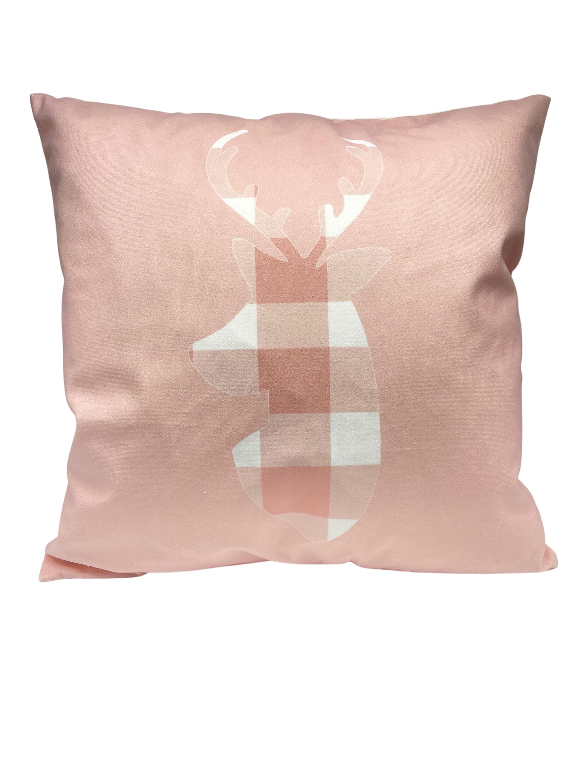 Federa cervo rosa 45x45 cm