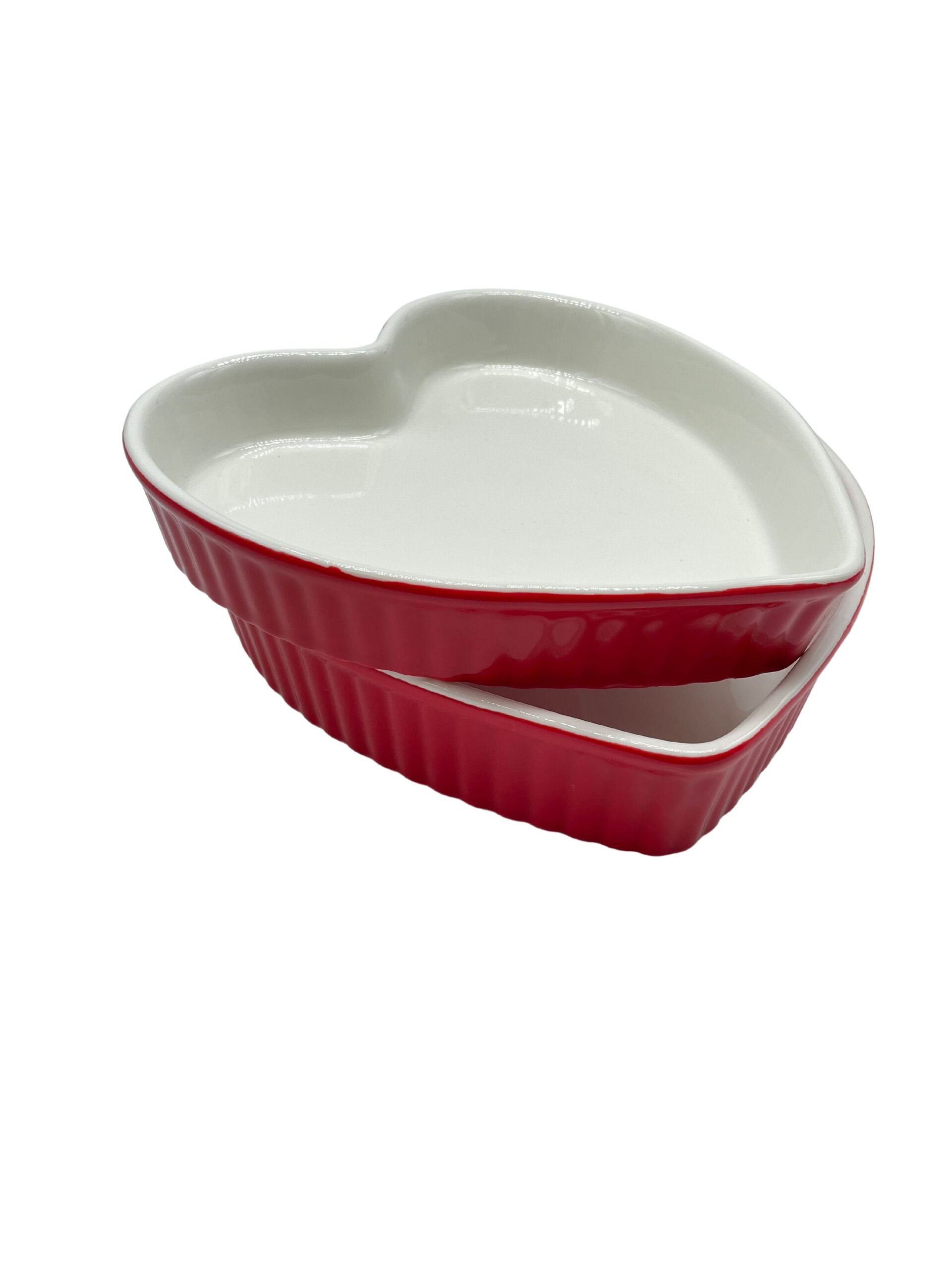 2 teglie cuore rosso