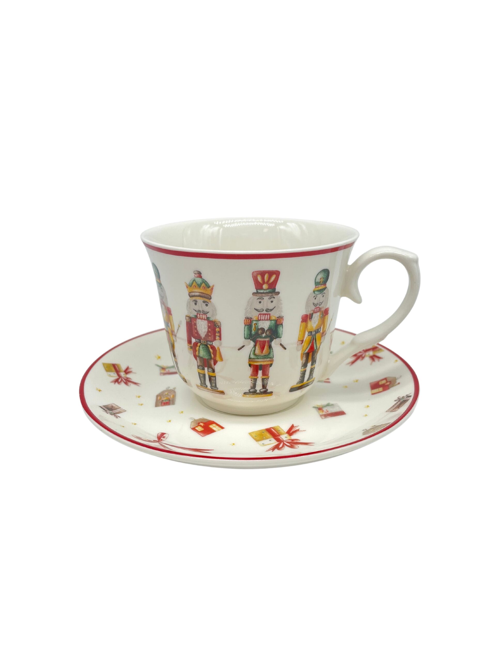 Tazza con piattino schiaccianoci