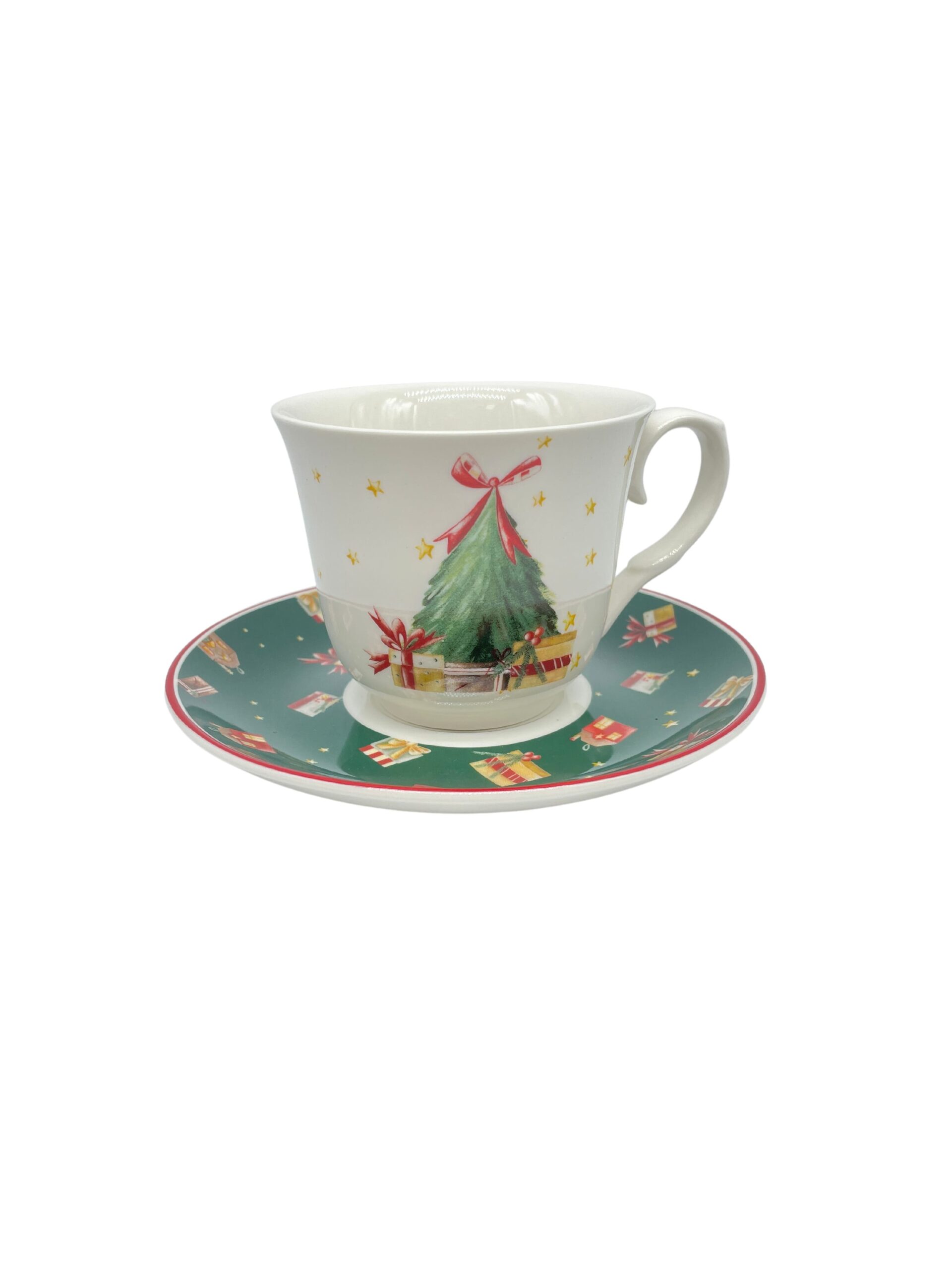 Tazza con piattino albero