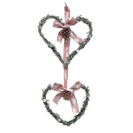 set 2 cuori rosa
