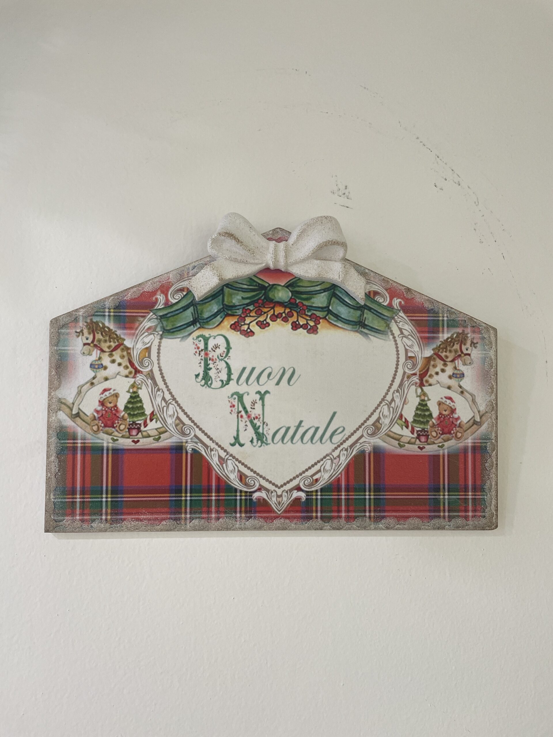 Quadro buon Natale scozzese