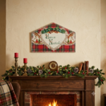 Quadro buon Natale scozzese