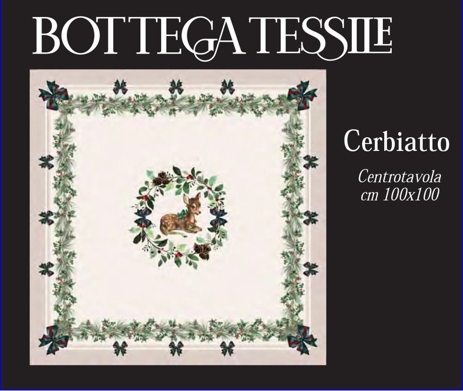Tovaglia 100x100 cerbiatto
