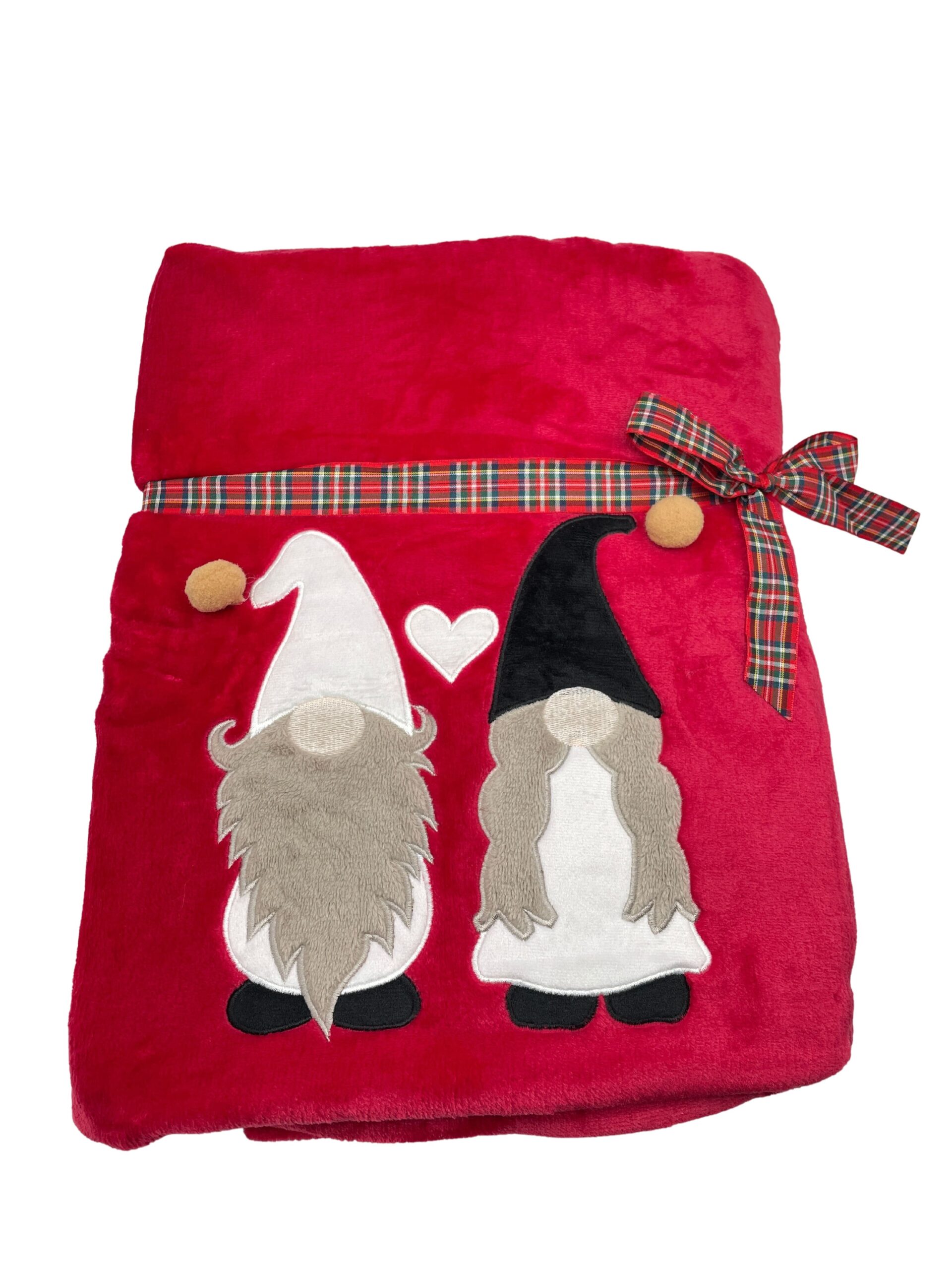 plaid gnomi rosso