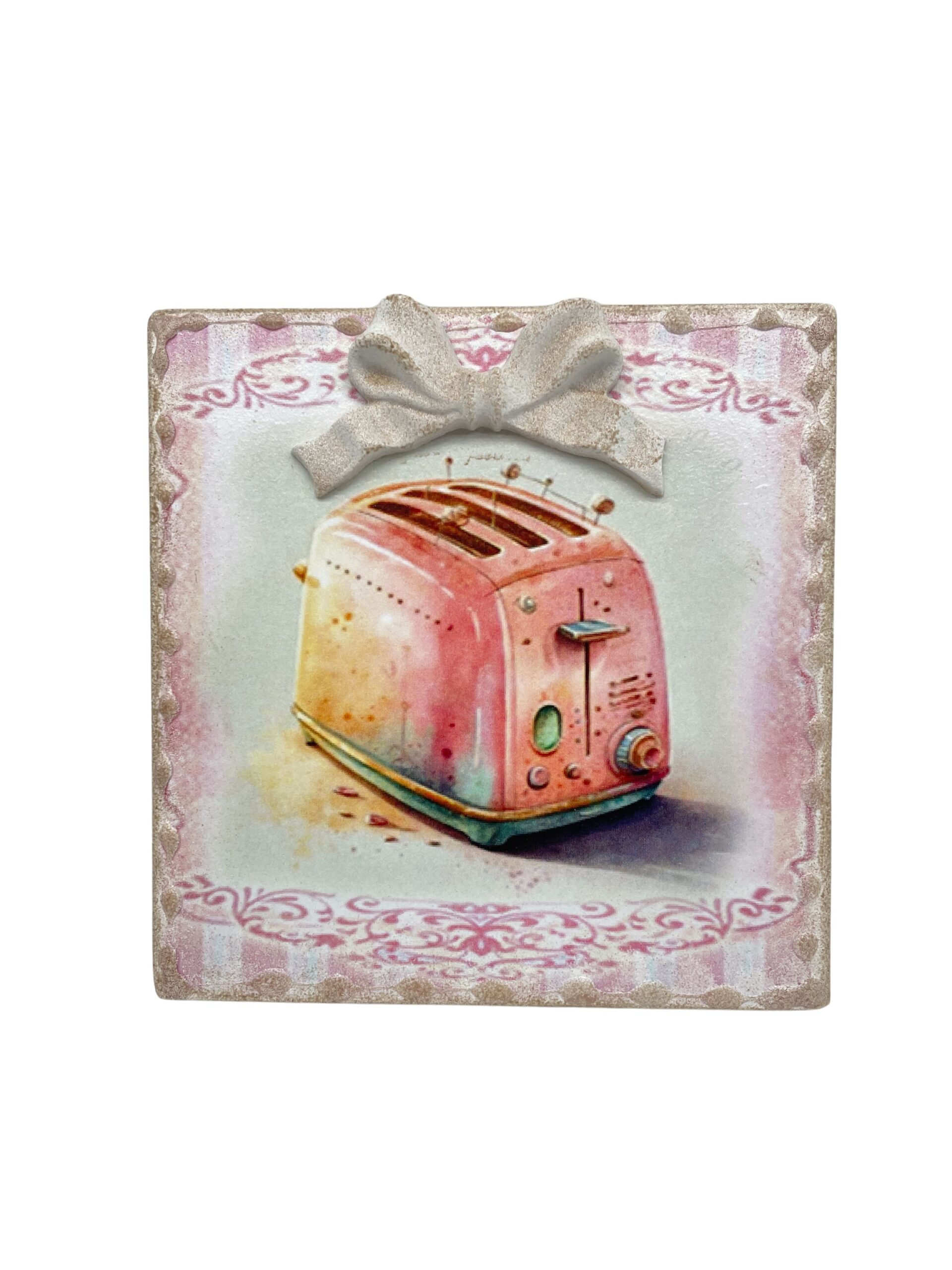 quadro tostapane rosa