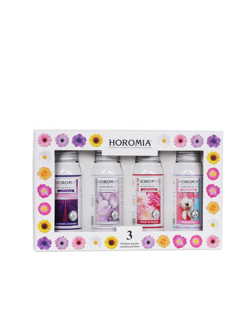 cofanetto horomia: aromatic lavender,brezza di primavera, baby talco, petali di peonia
