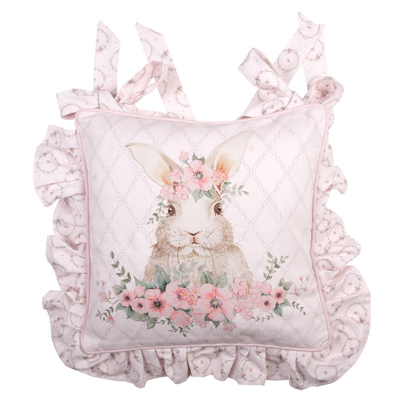 federa cuscino sedia coniglio rosa