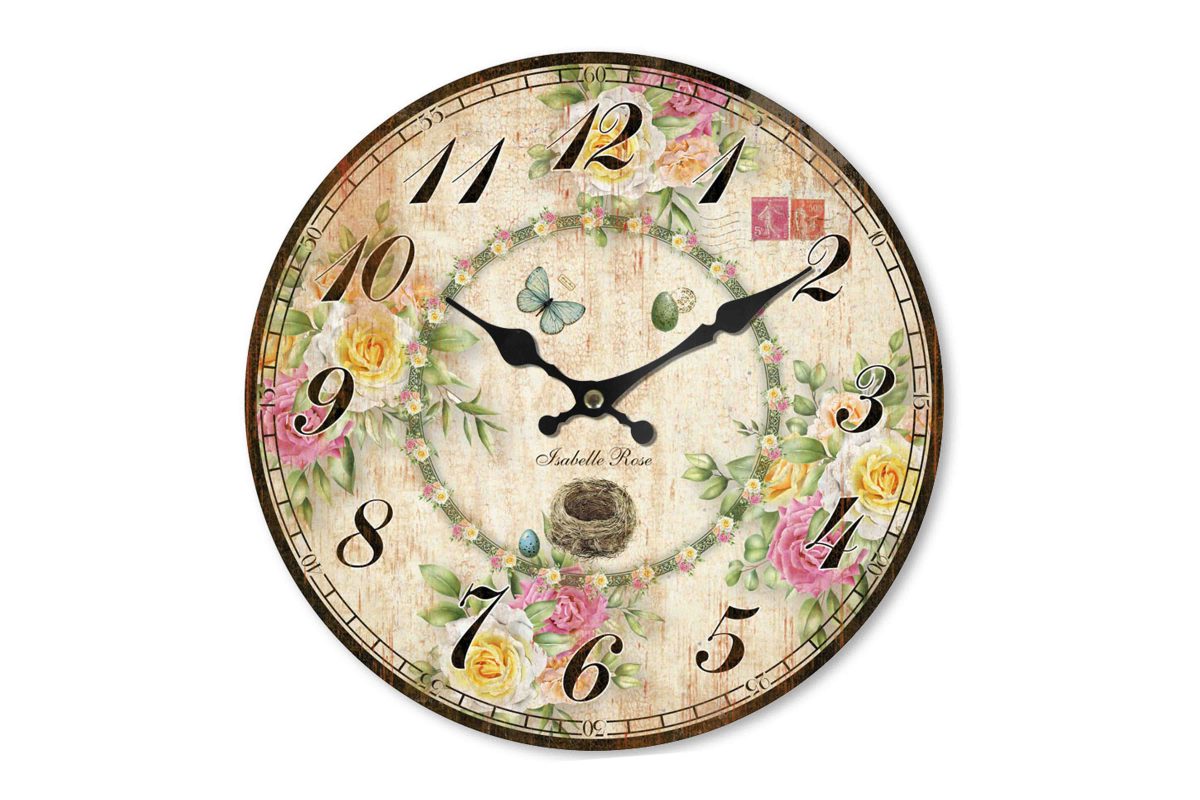 orologio fiori e ovetti 29 cm