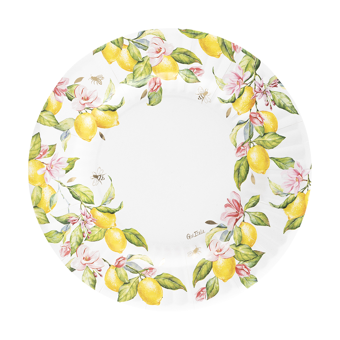 8 piatti limoni 27 cm