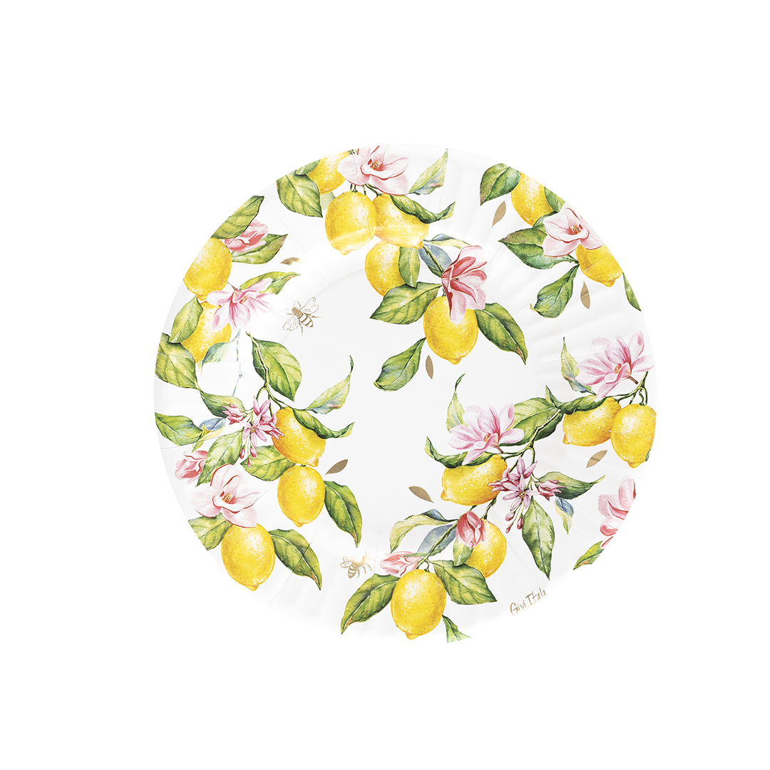 8 piatti limoni 21 cm