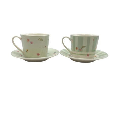 set 2 tazze caffè verde polline