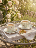 Set 2 tazze caffè polline verde