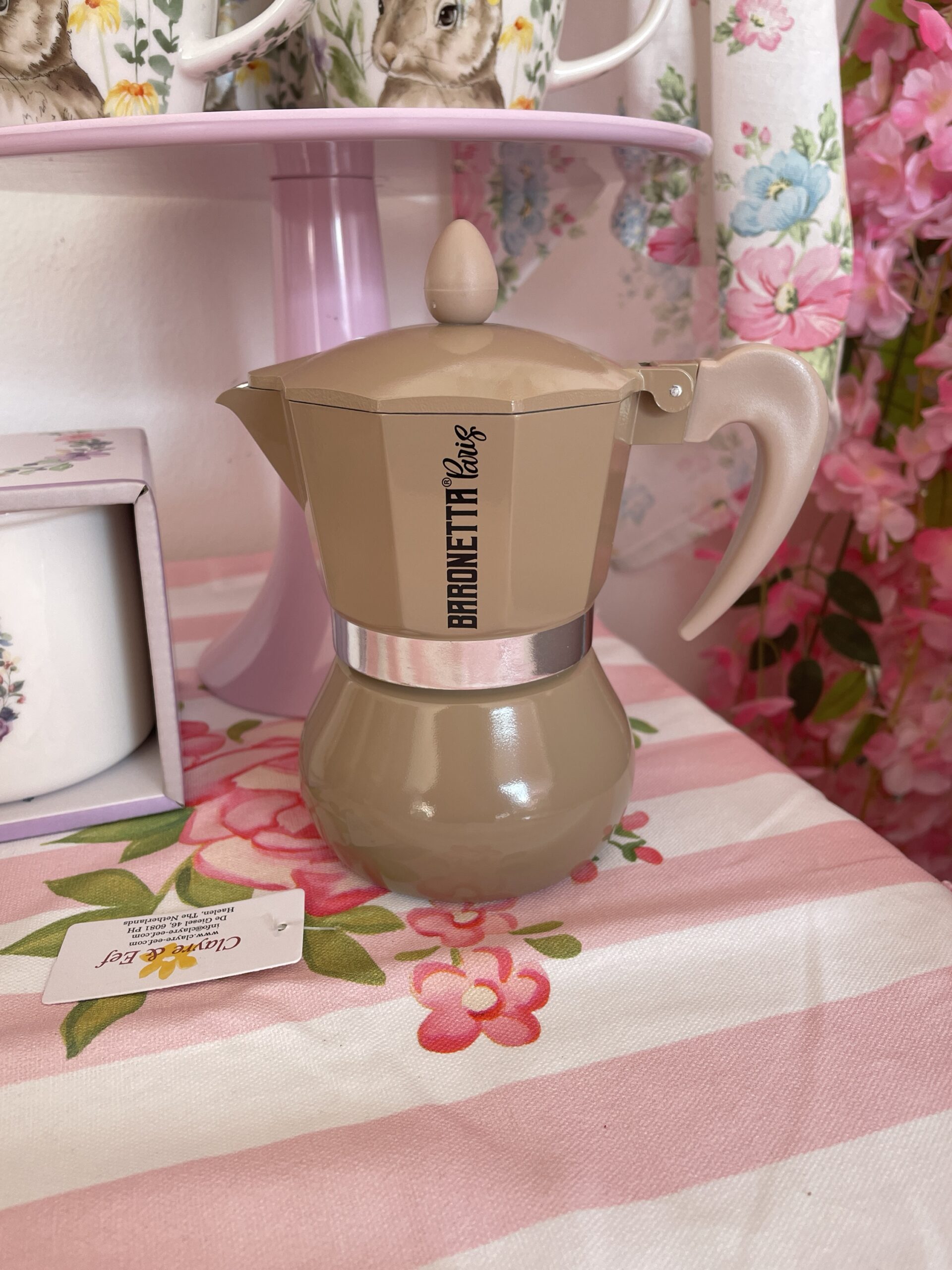 Caffettiera tortora 3 tazze