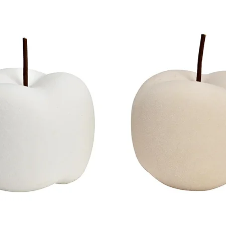Mela in ceramica beige