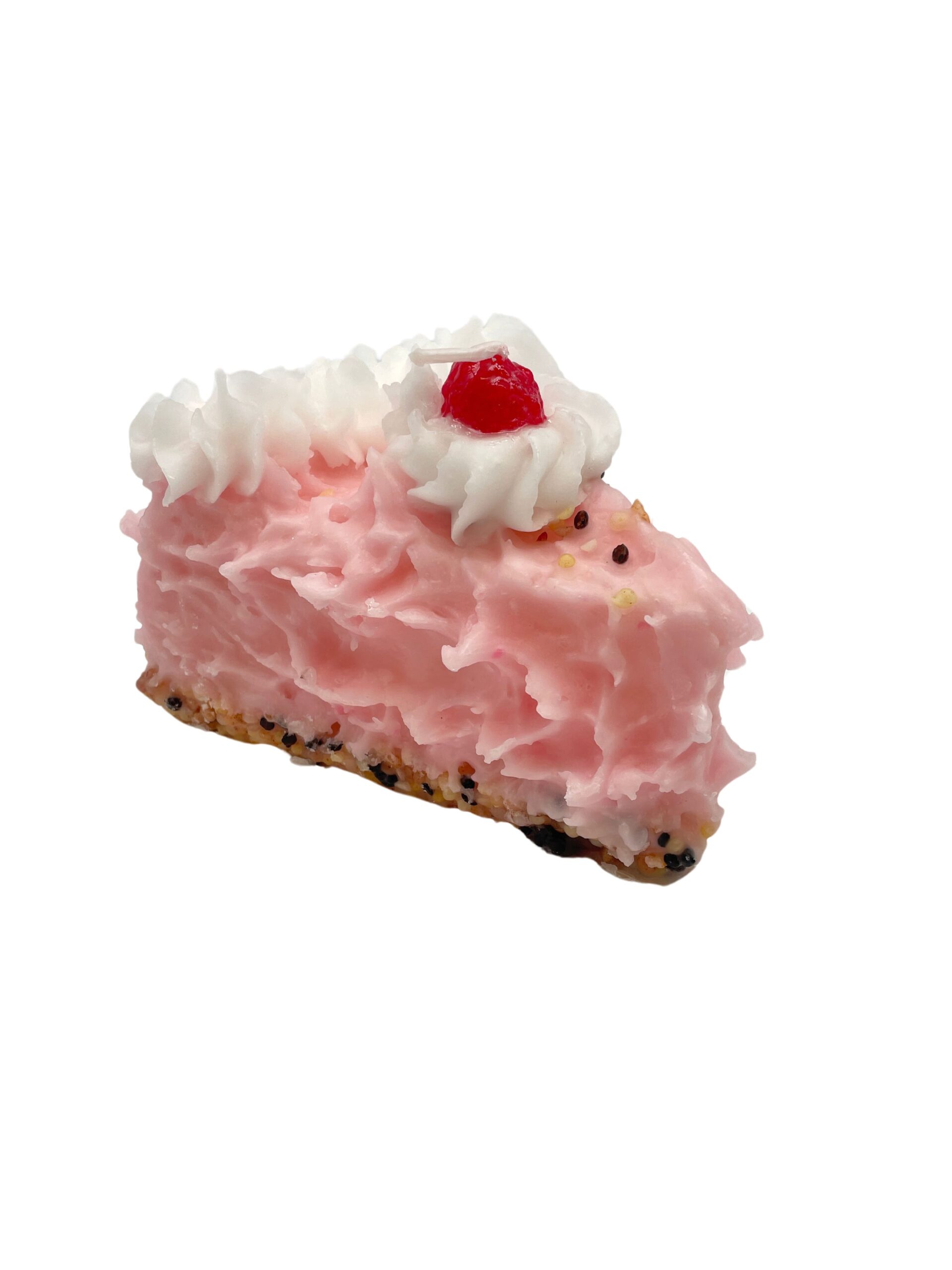 Candela a forma di fetta di torta