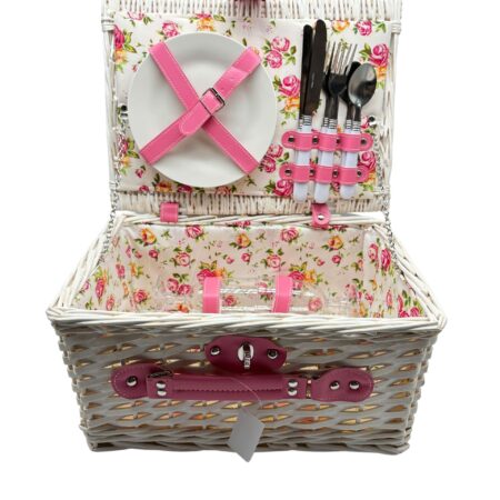 cesto pic nic rosa