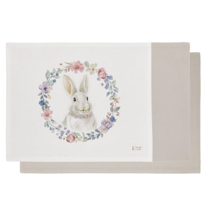 Tovaglietta americana bunny con ghirlanda