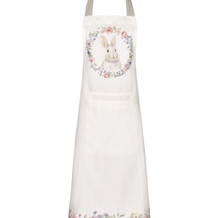 Strofinaccio bunny con ghirlanda