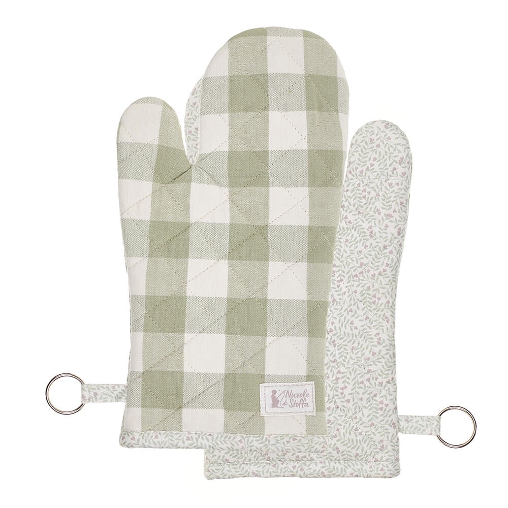 Guantone wendy quadrettoni verdi 23x20