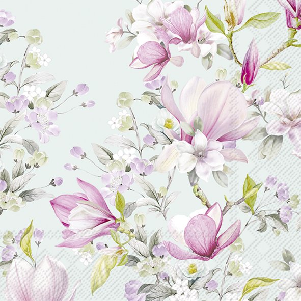 20 tovaglioli romantic magnolia tiffany