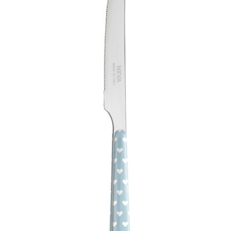 Coltello cuoricini celeste