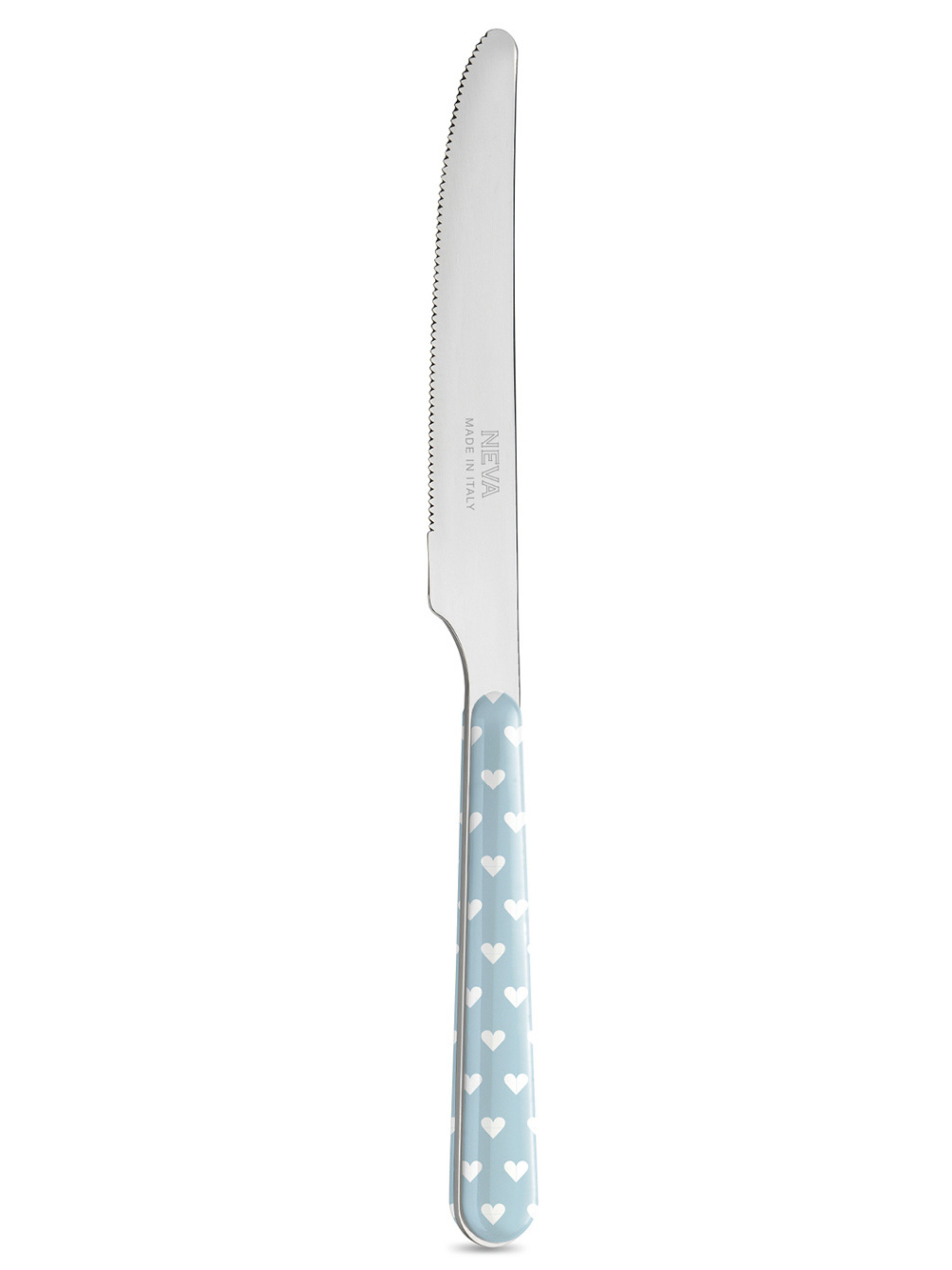 Coltello cuoricini celeste