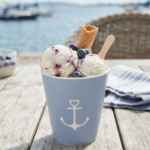 Tazza per gelato/macedonia dusty blue ancora