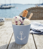 Tazza per gelato/macedonia dusty blue ancora
