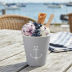 Tazza per gelato/macedonia grigio ancora