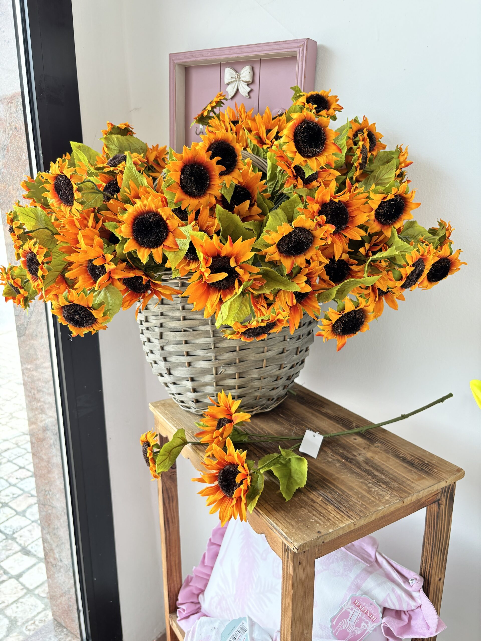 Mazzo 3 girasoli h50 cm