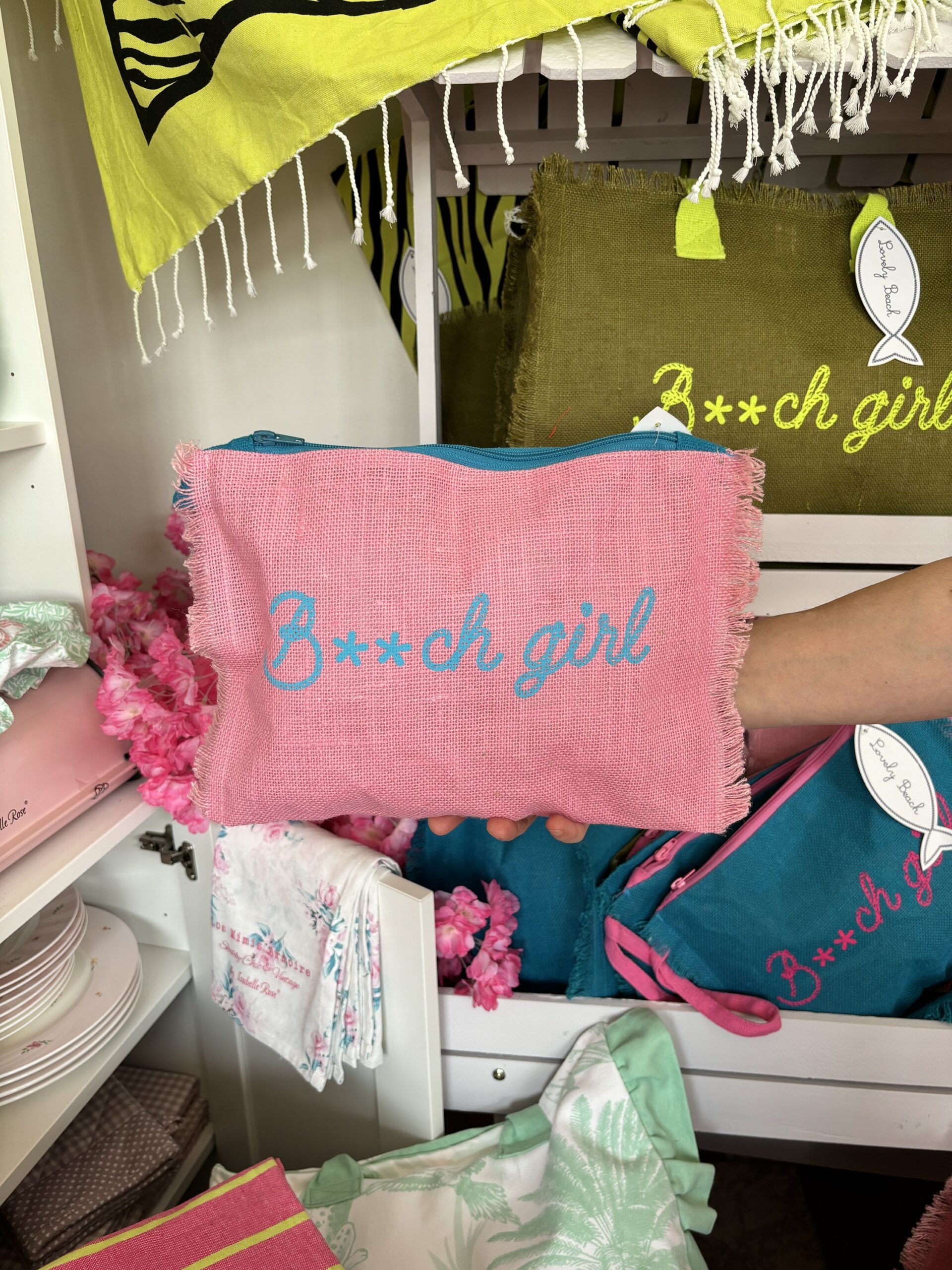 Pochette b**ch girl rosa