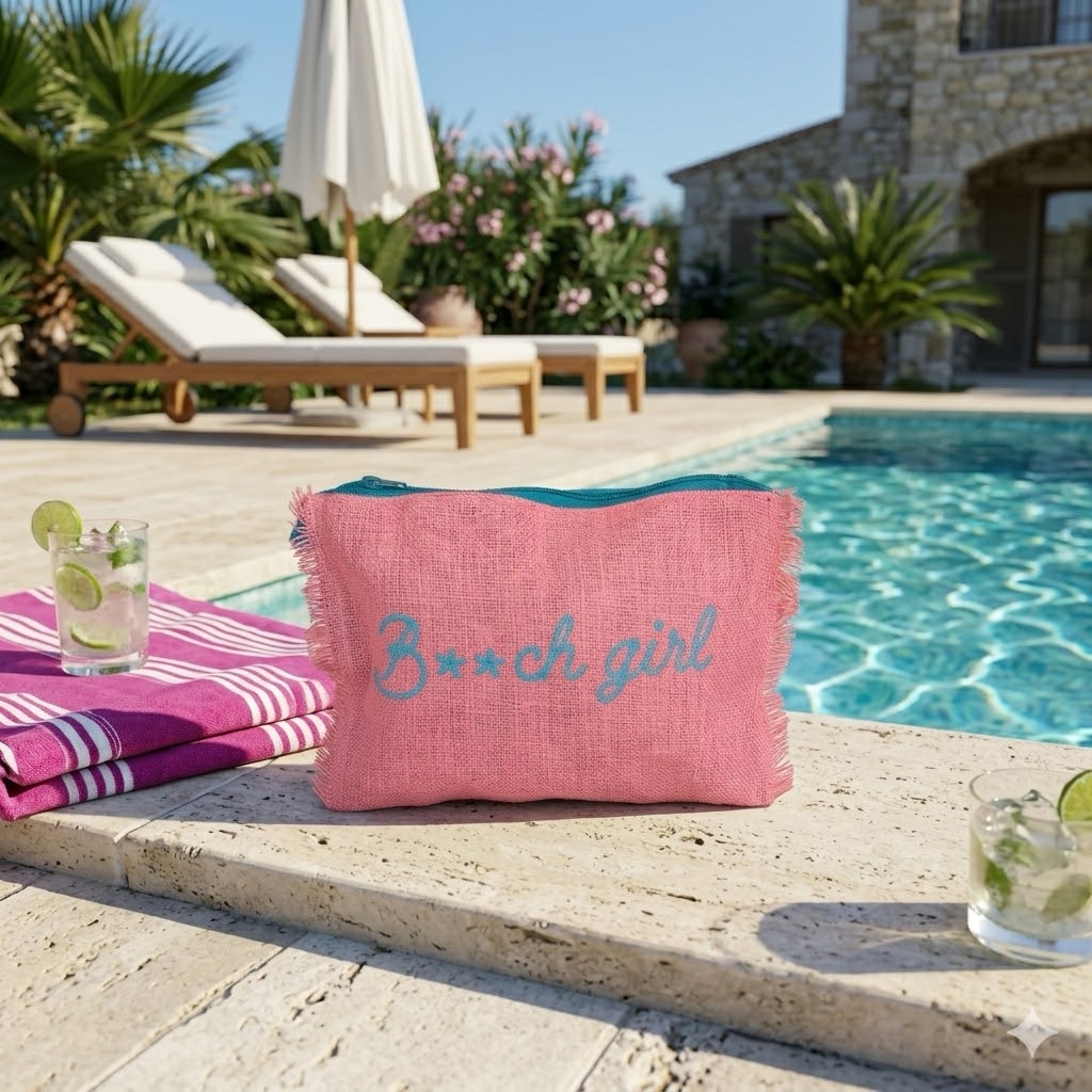 img_1713 Pochette b**ch girl rosa - immagine 1