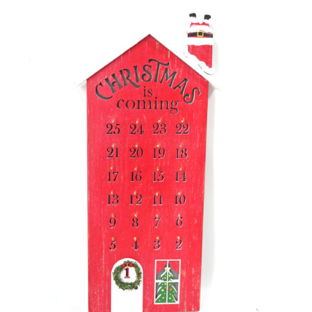 casetta rossa calendario dell'avvento