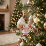Appendino babbo natale rosa pan di zenzero