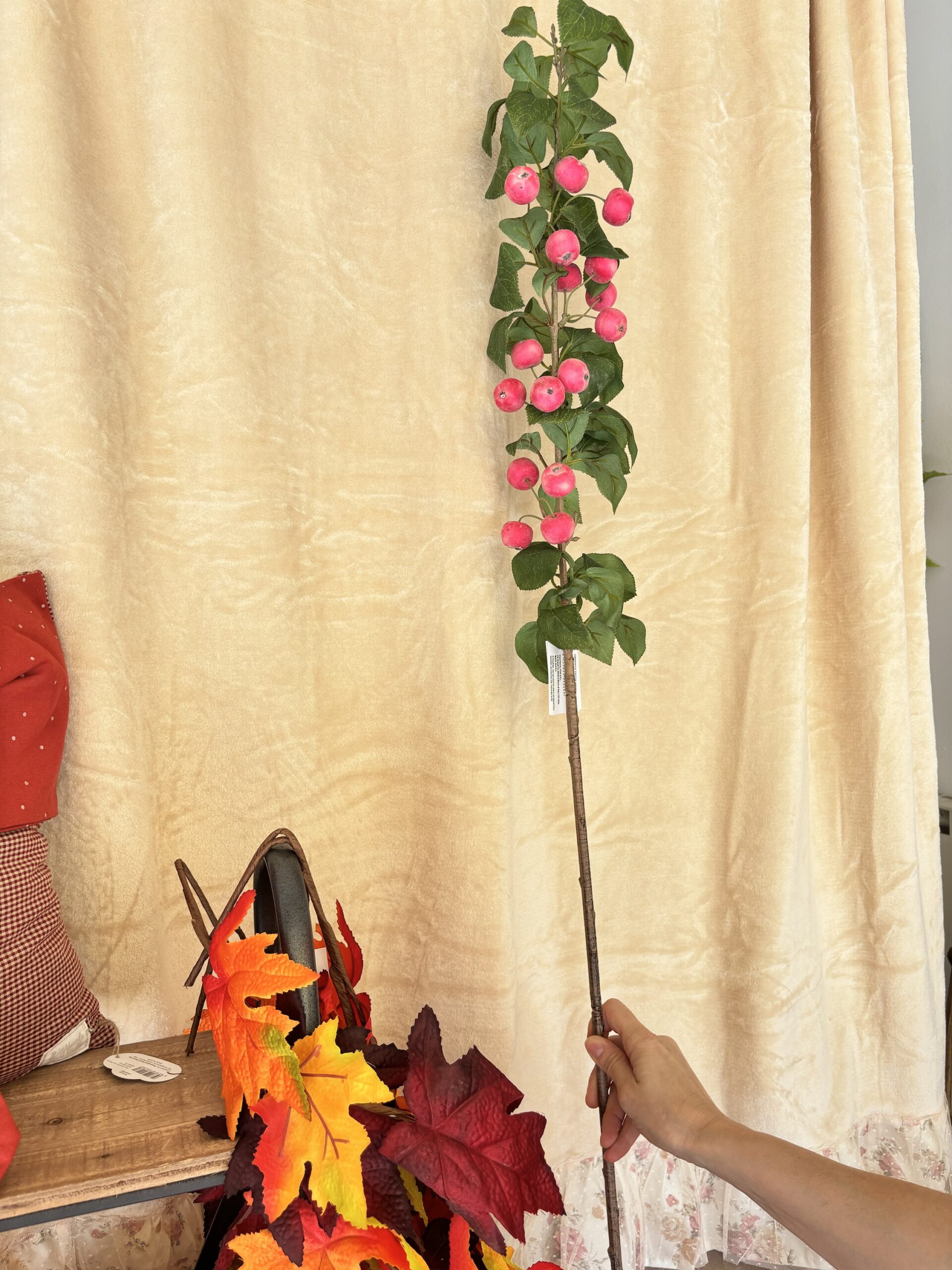 Ramo mele rosse h107 cm