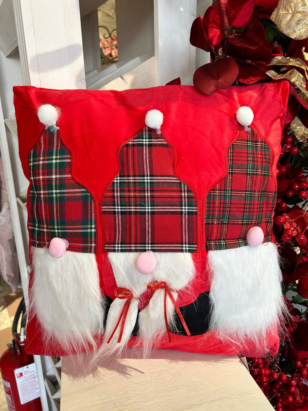 Cuscino gnomi rosso